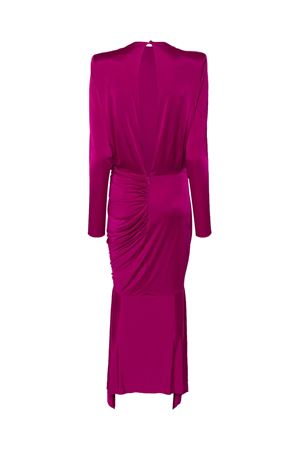 Fuchsia pink stretch-design dress ALEXANDRE VAUTHIER | 241DR2056HIBISCUS